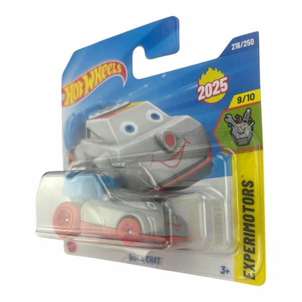 Hot Wheels Quick Chat Car, silver, 1:64 scale