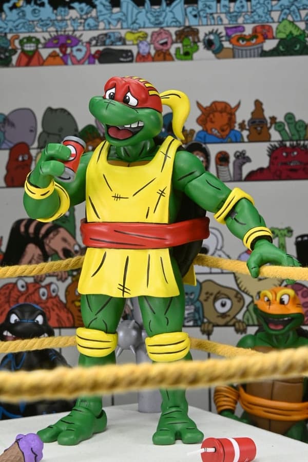 NECA TMNT 4-Pack Capsule Warrior Action Figures Accessory Set, 18 cm