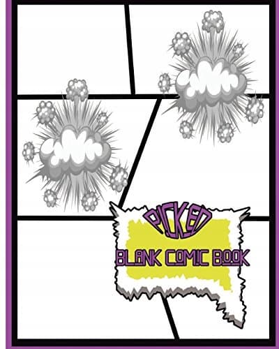 Picked Blank Comic Book: : 8 x 10, 100 pages, blank, good quality, Multi