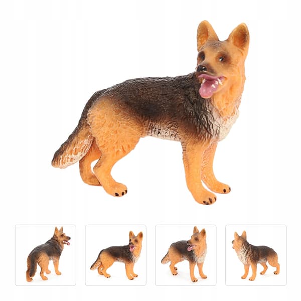 PLASTIC DOG FIGURINE – TABLE DECORATION – ANIMAL MODEL