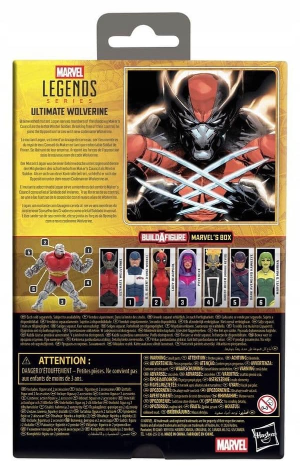 // Marvel Legends Ultimate Wolverine Action Figure, 15 cm