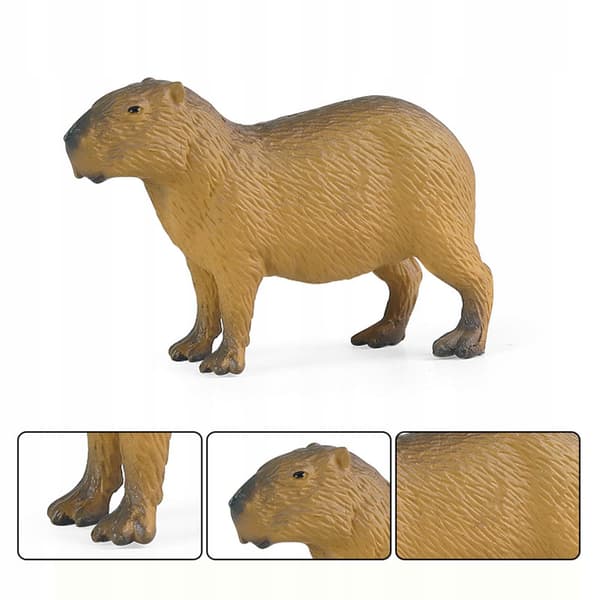 Realistic capybara figurines Toys Educational toy for learning Capybara play set