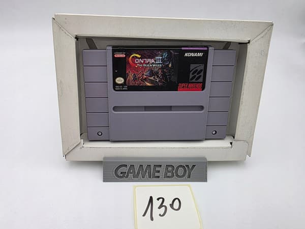 NINTENDO SNES CONTRA III: THE ALIEN WARS NTSC VERSION ORIGINAL CARDBOARD BOX
