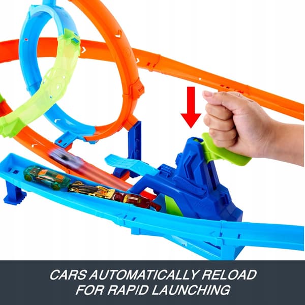 Hot Wheels Stunt Tracks Double Loop Race Track Toy