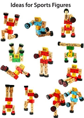 WOODEN TRANSFORMING BLOCKS – ROBOT EDUCATIONAL TOY FOR CHILDREN