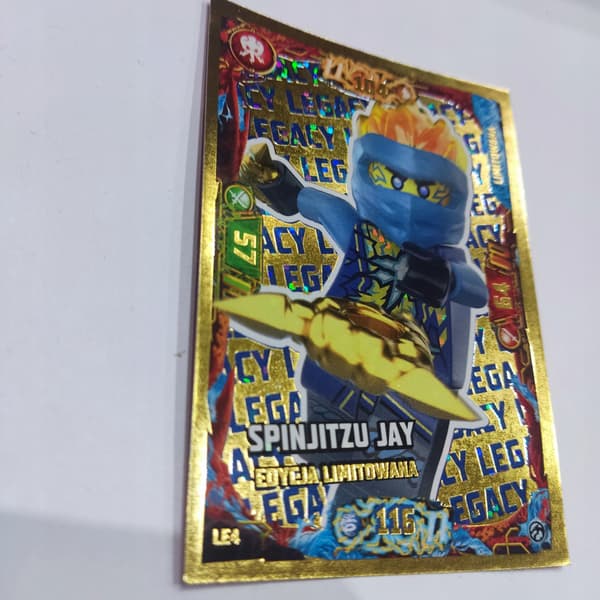 LEGO NINJAGO LE4 SPINJITZU JAY LIMITED EDITION CARD