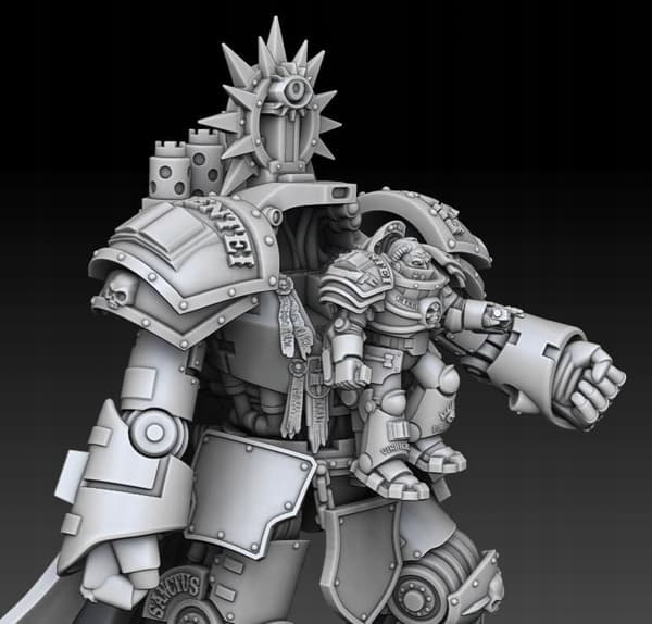Additional Silver Wardens Demon Slayer components – proxy miniatures for board games/D&D/GURPS