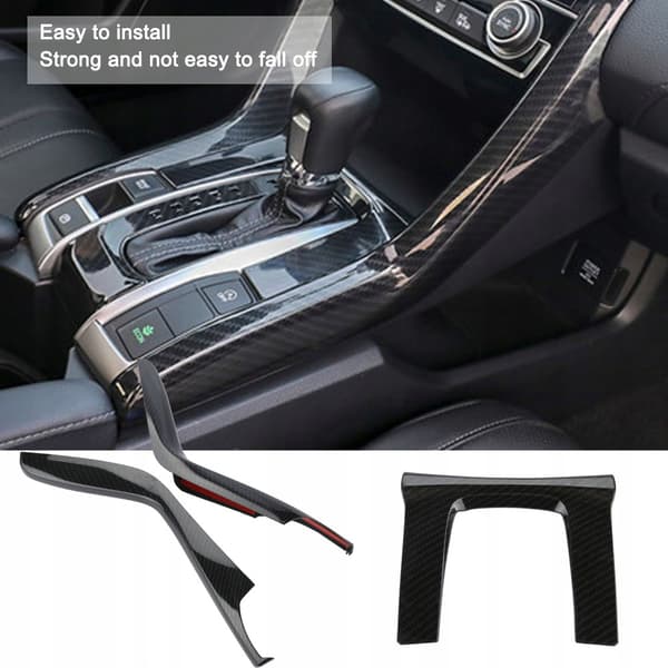 3 pcs. Car interior gearbox console panel frame cover