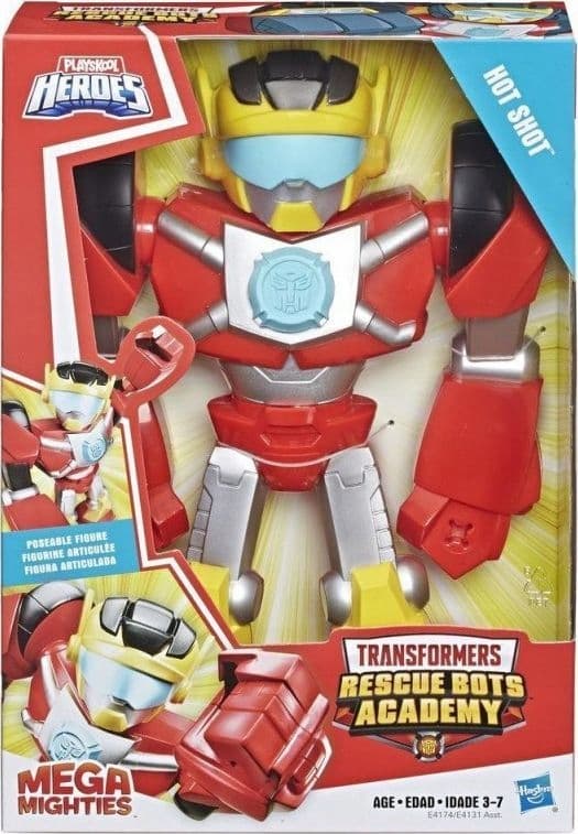 Transformers Rescue Bot Mega Mighties Hot Shot Figure, 25 cm, Hasbro E4174