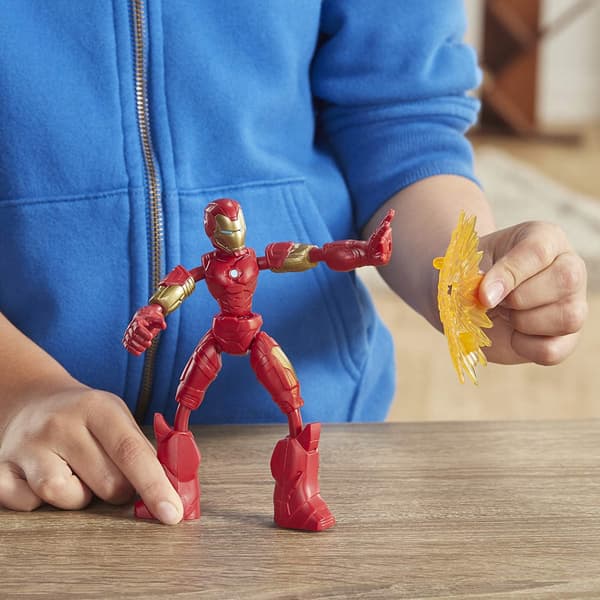 MARVEL AVENGERS BEND AND FLEX IRON MAN FIGURINE