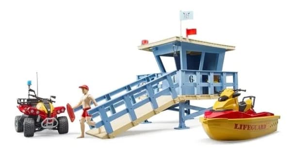 Bruder 62780 Quad Lifeguard Beach Station