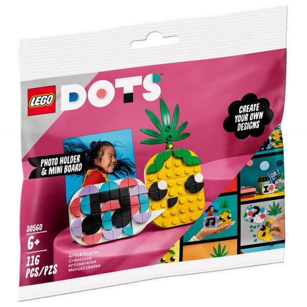 LEGO 30560 DOTS – Pineapple – photo frame and miniature blackboard