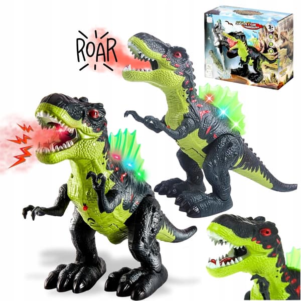 LARGE Interactive T-REX DINOSAUR Walks, Roars and Breathes Steam – 3-in-1