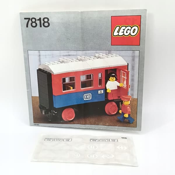 LEGO Legoland Town 7818 Train – Passenger Carriage + BOX