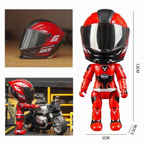 YGCHEN Motorcycle Rider Figurine – Transformable Toy for Children
