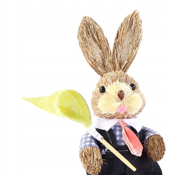2x Easter Bunny Figurines – Easter Decoration – Creative Decorative Style C