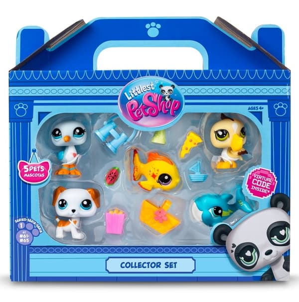 LITTLEST PET SHOP BEACH FIGURE SET LPS00517 ANIMALS 5-PACK GENERATION 7