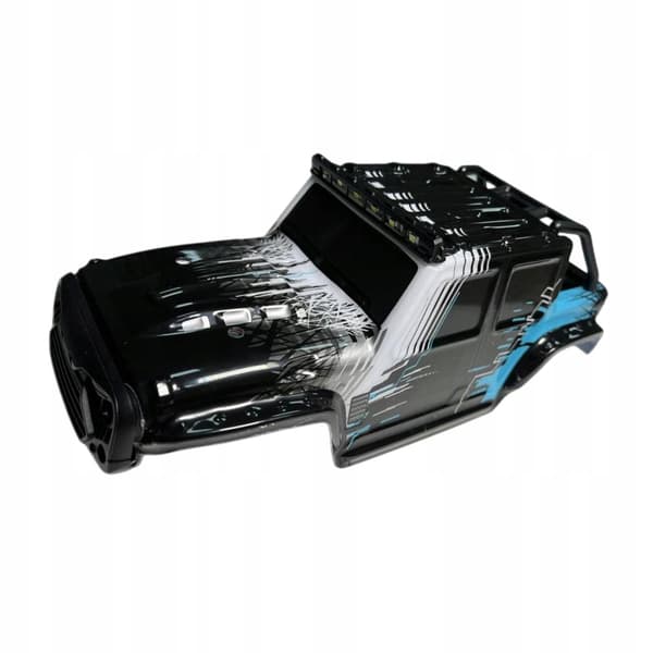 DIY RC Car Shell Canopy – Thickened RC Car Body Modification, Black and Blue