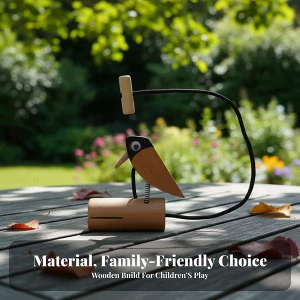 Wooden Drumming Tree Avian Toy Educational Drumming Tree