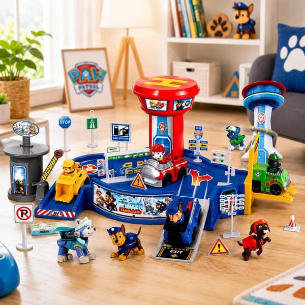 Patrol Psi Base, Tower, Car Park, Figures, Landing Pad – LARGE BASE SET