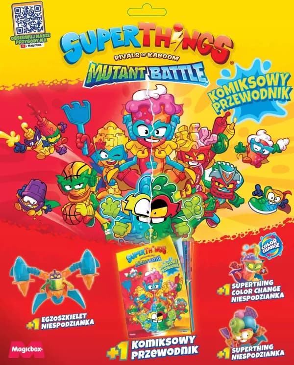 SUPERTHINGS MUTANT BATTLE KIDS 2 TOUCHDOWN & SANDY SUMMER FIGURES + BONUS