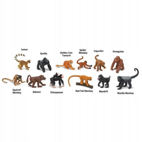 SAFARI LTD MONKEY Figurine Set – Montessori
