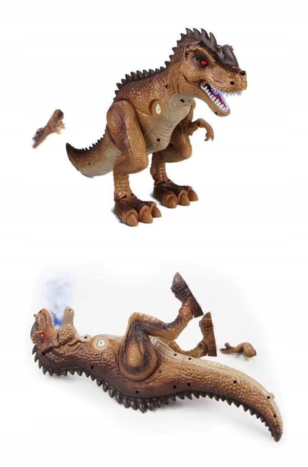 INTERACTIVE T-REX DINOSAUR WITH SMOKE, LIGHTS AND SOUNDS – LASER GUN