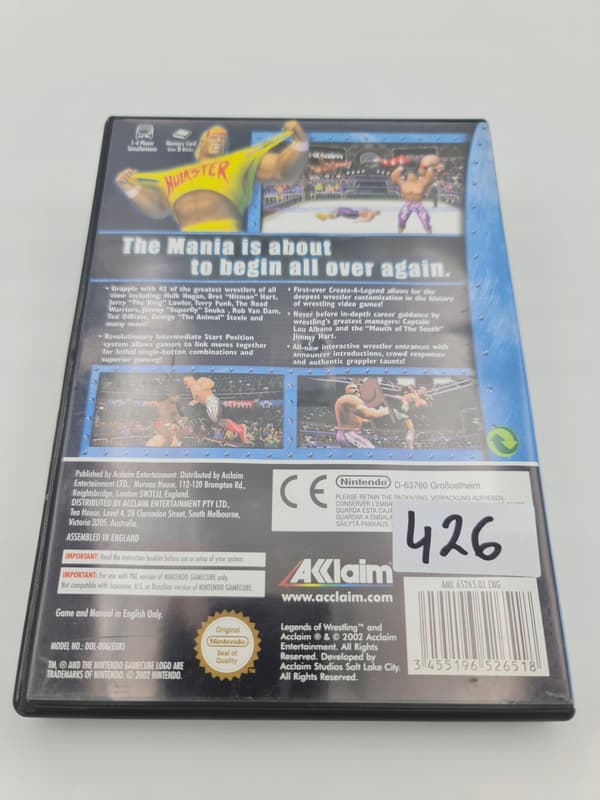 NINTENDO GAMECUBE LEGENDS OF WRESTLING