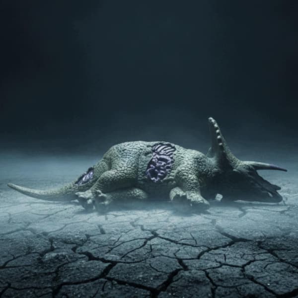 Dinosaur Scene: Stegosaurus Prop – Corpse