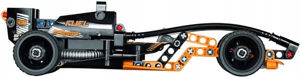 LEGO TECHNIC 42026 Black Road Conqueror Formula Racing Car – Pull-Back – Unique