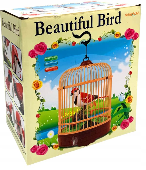 INTERACTIVE SINGING BIRD FIGURINE THAT RESPONDS TO THE SOUND OF CLAPPING