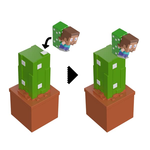 Minecraft Reveal Minifigure in a container – Cactus – Mattel