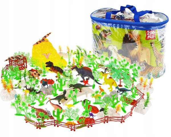 DINOSAUR FIGURES PARK 160-piece DINOSAUR SET