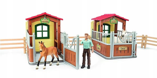 Schleich 72116 A Visit to an Open Stable