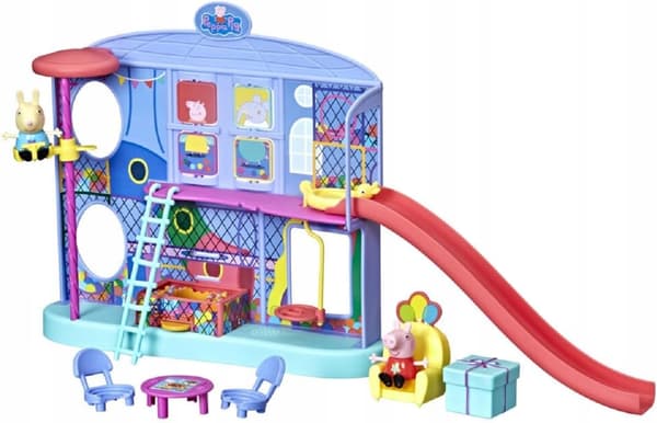 Peppa Pig toy set featuring Peppa Pig and Rebecca Rabbit figures
