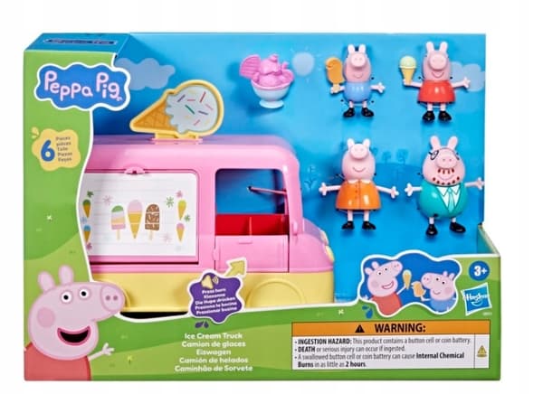 Peppa Pig Ice Cream Van Set with Figures – 4 Figures + Car