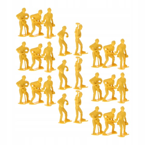 54 EDUCATIONAL FIGURINES OF WORKERS WITH TOOLS FOR CHILDREN