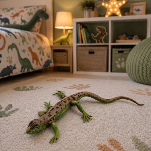 STRETCHY RUBBER LIZARD FIGURINE