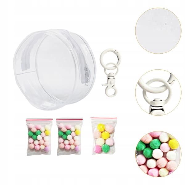 Tiny Doll Pouch PVC doll display case – Transparent doll carry bag