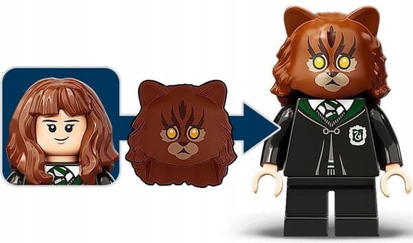 LEGO HERMIONE GRANGER transforms into a CAT from set 76386