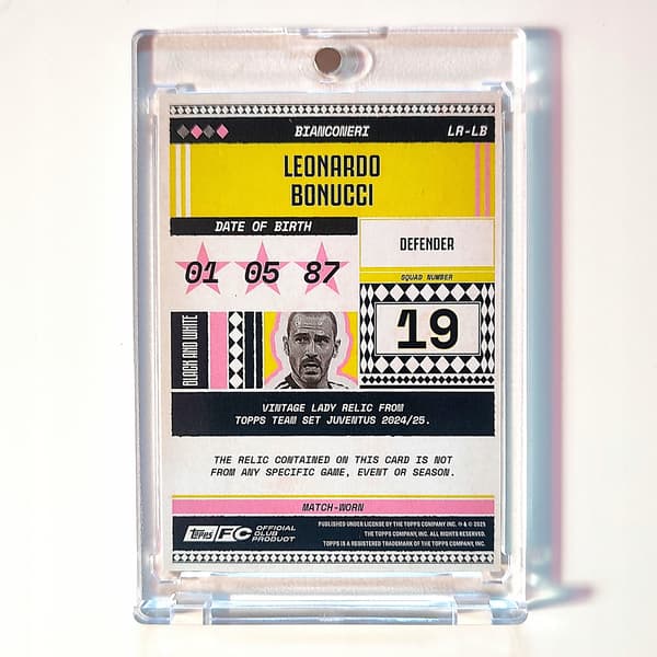 Topps Black and White card – Leonardo Bonucci – Juventus – Patch /250