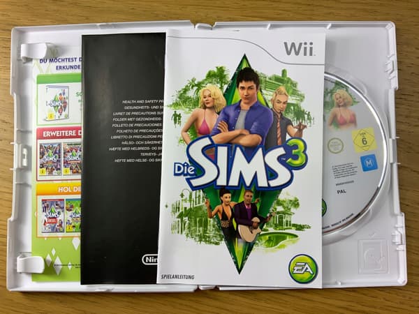 THE SIMS 3 disc – very good+ condition, complete set for NINTENDO WII