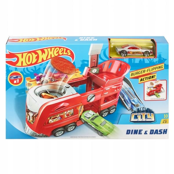 HOT WHEELS Track Set: COOL RESTAURANT FJN39