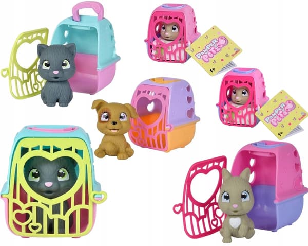PAMPER PETZ ANIMALS FIGURINE + TRANSPORTER 7388