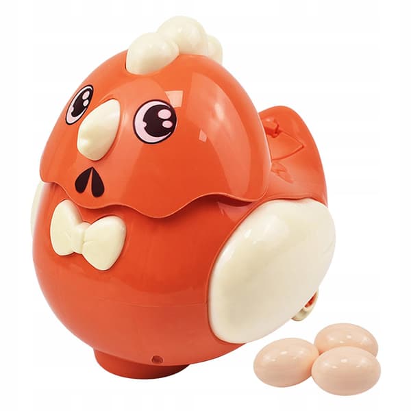 Electric Egg-Laying Chicken Interactive Toy Battery-operated Orange