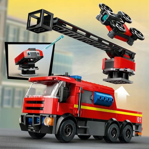 LEGO City 60414 Fire Station with Fire Engine, Car, Vehicle