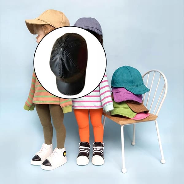 Hat with 1/6 scale action figure – Realistic rubber Duckbill Hat, Black