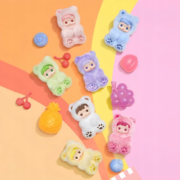 HACI PUPU GUMMY BEAR – soft toy monster keyring