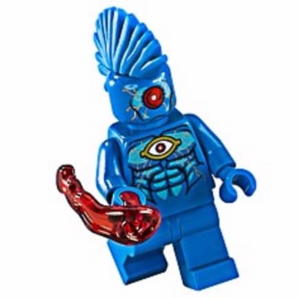 Lego minifigure @@@ OMAC + WEAPON @@@ from set 76111