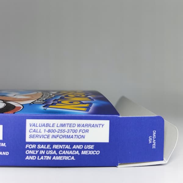 Pokémon Blue Game Boy Box + Cartridge